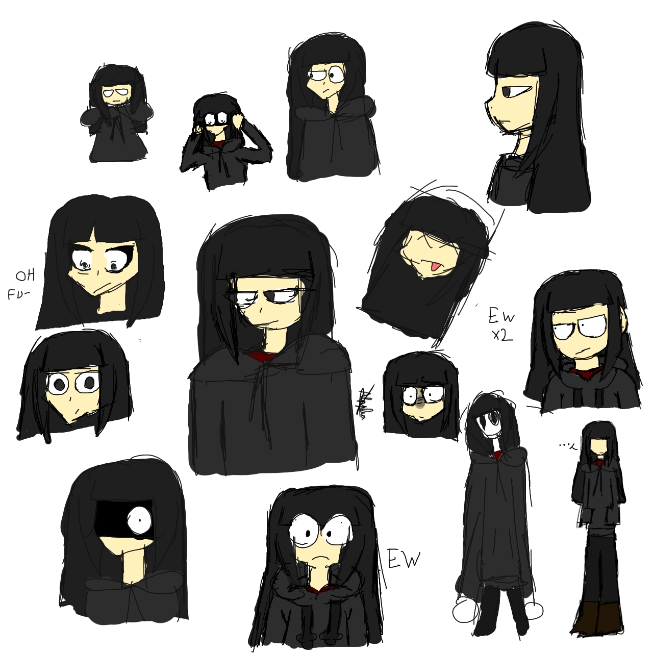 More random doodles of me